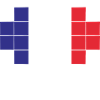 Pixel Heart France Flag