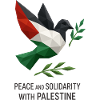 colombe de la paix aux couleurs de la Palestine
