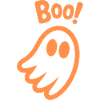 Boo! - Kids Cute Ghost Halloween Design