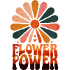 Flower Power Retro Sunrise