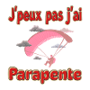 I can't I paraglided