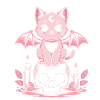 Kawaii Pastel Goth Cat