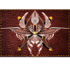Firewing Mandala on Leather Look