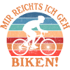 Retro Sunset Biker Motif