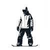 Snowboarder - Cool Silhouette Logo