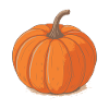 Retro Pumpkin Orange Sparkle