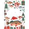 Angler Weihnachtspullover Merry Fishmas Karpfen