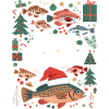 Angler Weihnachtspullover Fisch Merry Fishmas