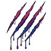 Bi Pride Claw - Drapeau bisexuel Griffe
