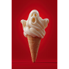 Spooky Ghost IceCream Cone