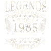 40th Birthday Legend October 1985