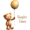 Teddy Bear with Balloon Simpler Times