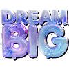 Dream Big in Glitter 3D Letters