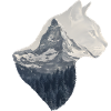 Matterhorn Cat Double Exposure