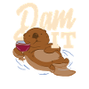 Sea Otter Cartoon Dam It