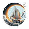Sailing Circle at Sunset