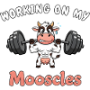 Cow - Working on my Mooscles - Funny Gym Design