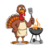 Funny Turkey Grill Thanksgiving