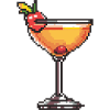 Pixel Cocktail Illustration