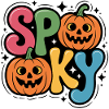 Spooky Pumpkin Lettering