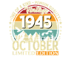 80ème Anniversaire Millésime Octobre Millésime 1945