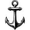 Anchor Lines Tattoo Style