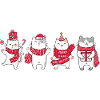 Chat à Noël