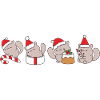 Chat à Noël