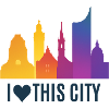 Herzstadt Skyline Gradient