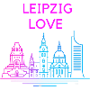 Leipzig Love Skyline Silhouette City Stadt