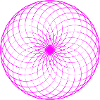Neon spiral net torus