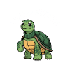 Turtlenecked funny turtle in turtleneck