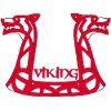 Roter Wikinger-Drache