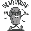 Dead Inside - Happy Coffin Halloween Design
