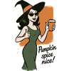 Pumpkin Spice Nice Halloween coffee Vibes