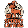 Spooky Foxred Labrador Halloween