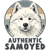 Authentic Samoyed Lächeln Retro Hund