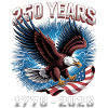 Eagle with flag – 250 years