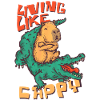 living like cappy - cappybara ride crocodille