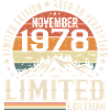 November 1978 Unique Retro Anniversary