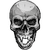 Aggressive Halloween Skull