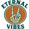 Eternal Vibes Skelett Peace Design