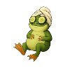 Cucumber mask frog in the spa