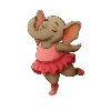 Dancing elephant in tutu