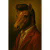 Portrait de cheval en costume
