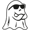 Cool Ghost with Sunglasses – Halloween