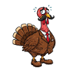 Elegant Suit Turkey Cartoon