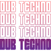 Dub Techno Neon Gradient Grid
