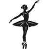 Ballerina - Cool Silhouette Logo