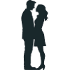 Couple - Cool Silhouette Logo